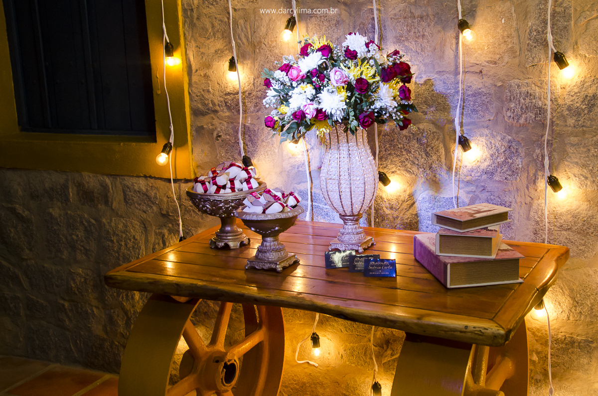 decoração do casamento