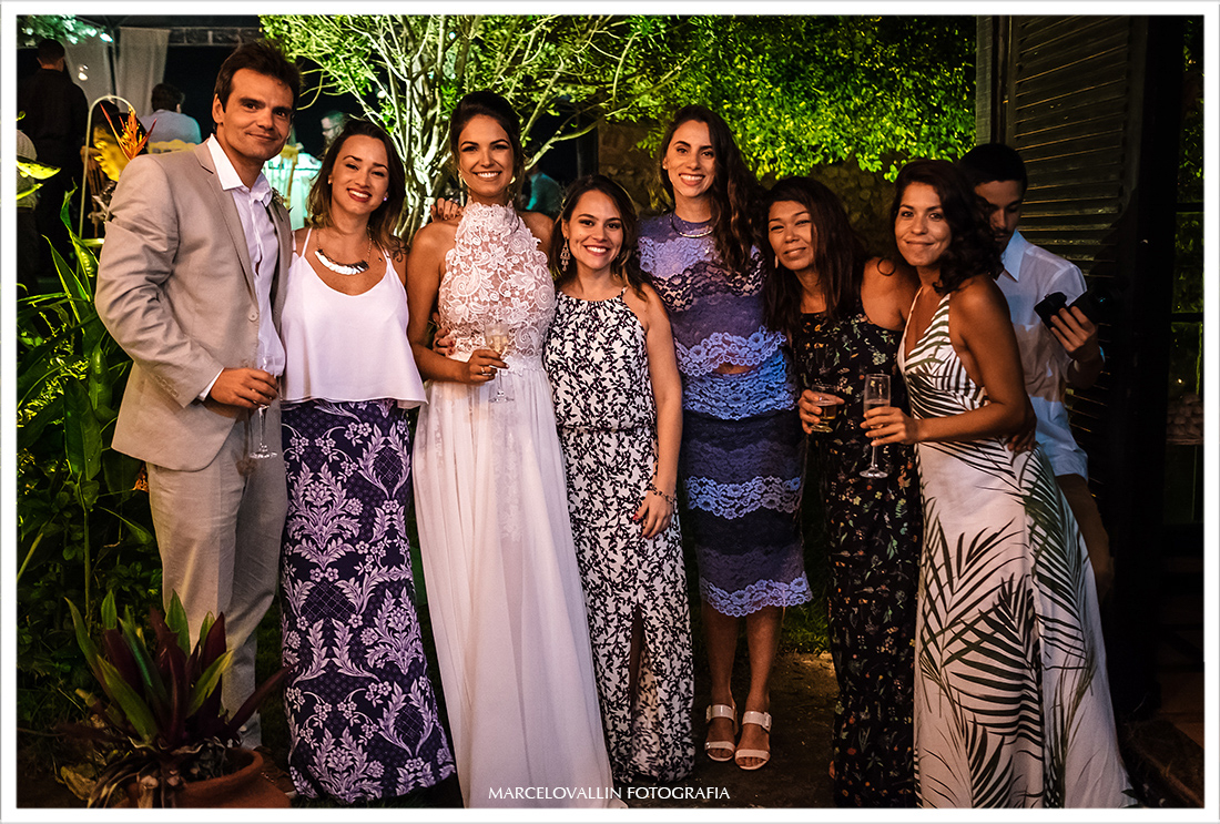 Foto da noiva com amigas