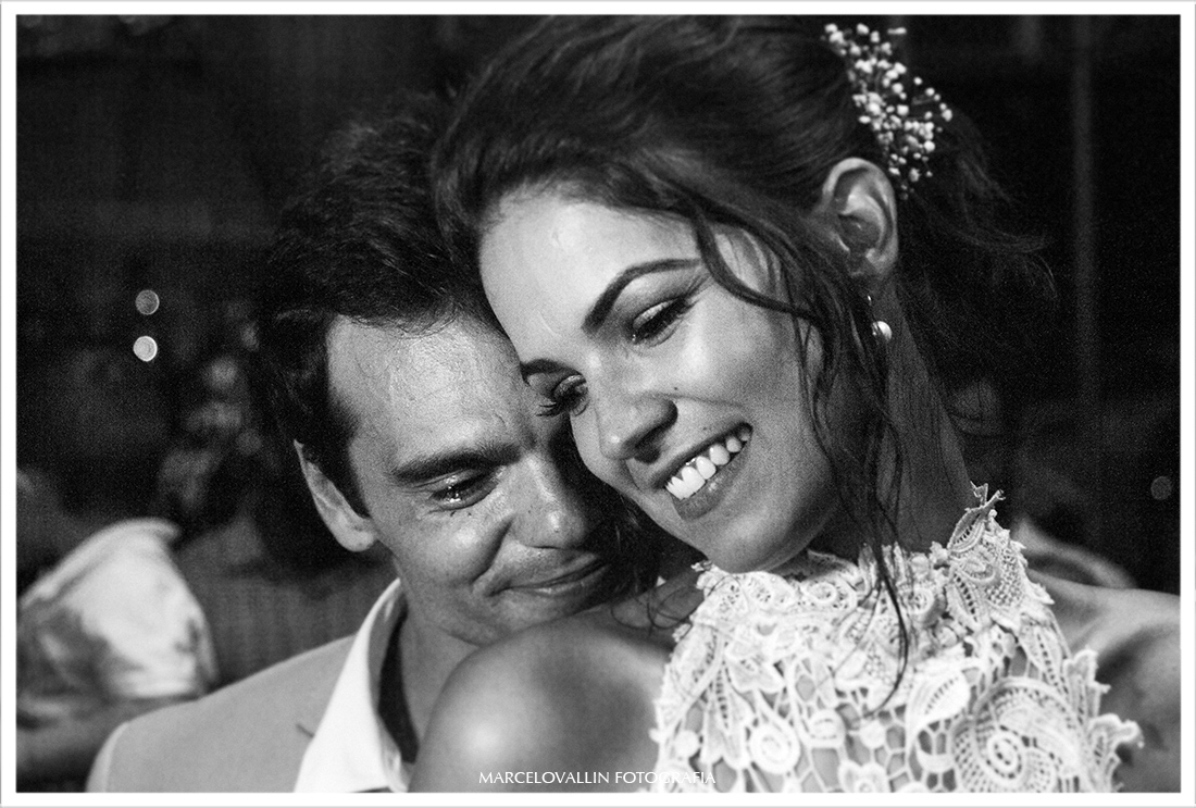 Retrato dos noivos em festa de Casamento