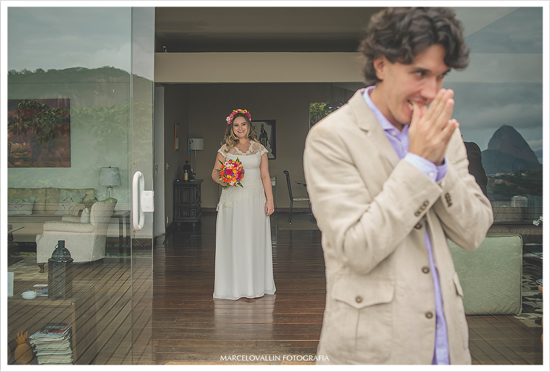 Fotos de Casamento, first look, casamento em Santa Teresa