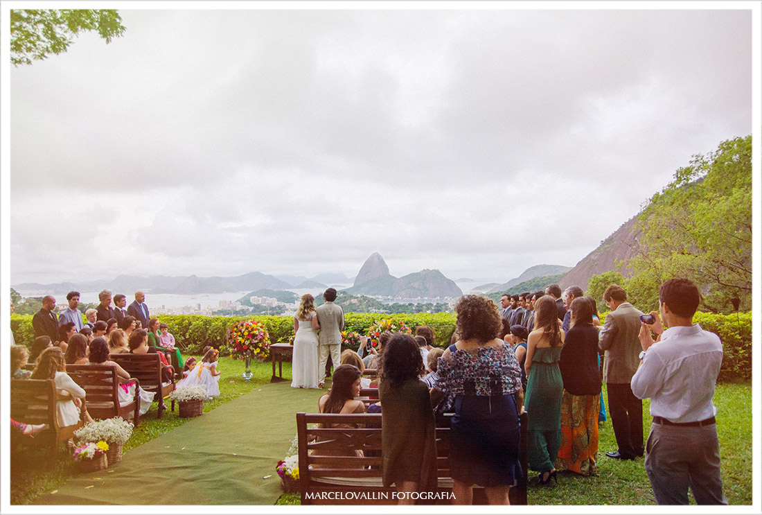 Fotos de Casamento Casa de Santa Teresa, cerimonia com vista para o Pão de Açucar