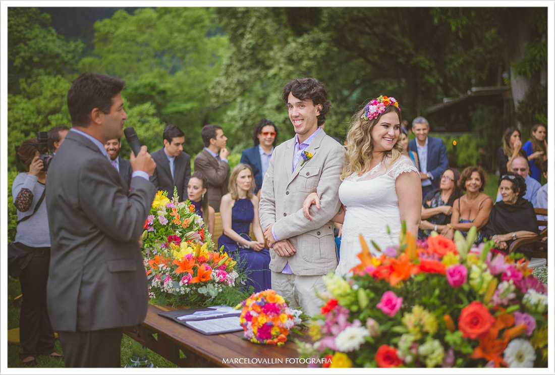 Fotos de Casamento Casa de Santa Teresa, noivos cerimonia