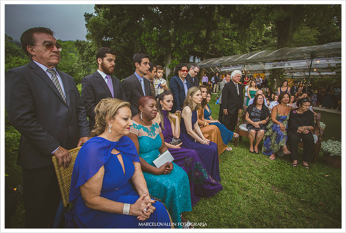 Fotos de Casamento Casa de Santa Teresa, Padrinhos na cerimonia de Casamento