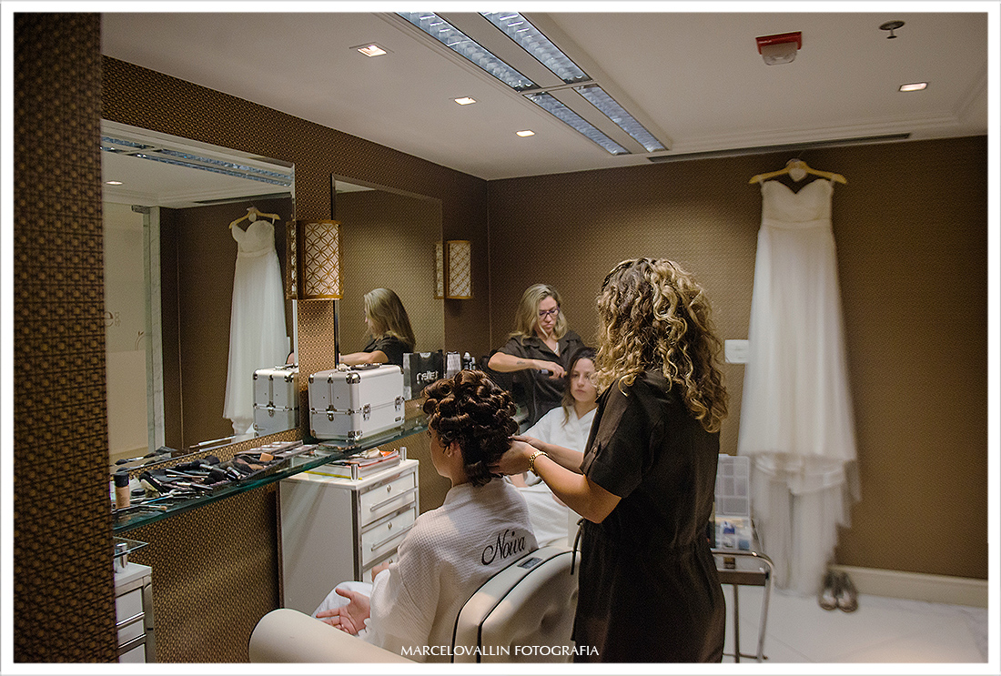 Making of da noiva no hotel Sheraton - Rio de Janeiro