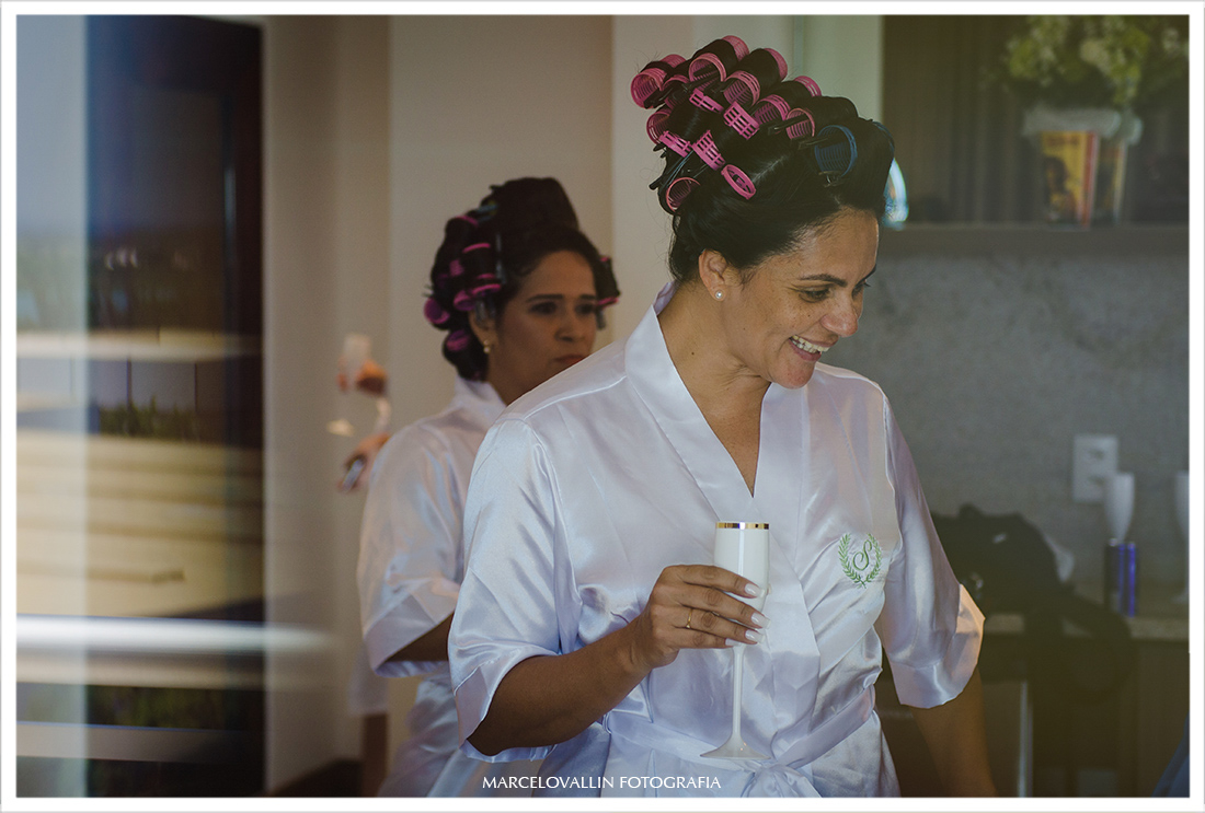 foto de noiva no making of