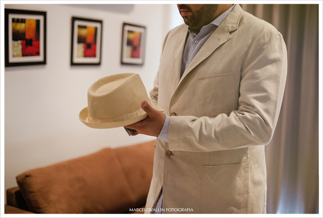 Foto de making of de noivo