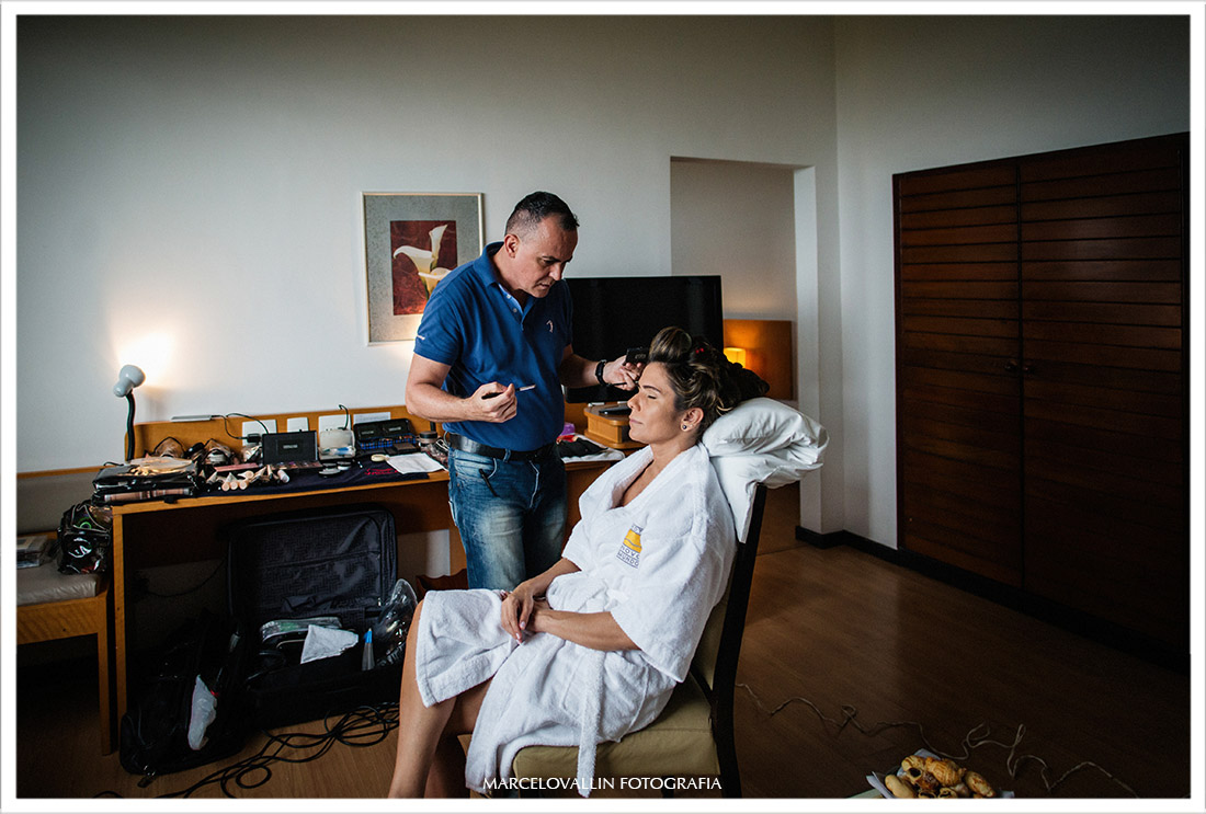 Fotografia de making of da noiva hotel novo mundo