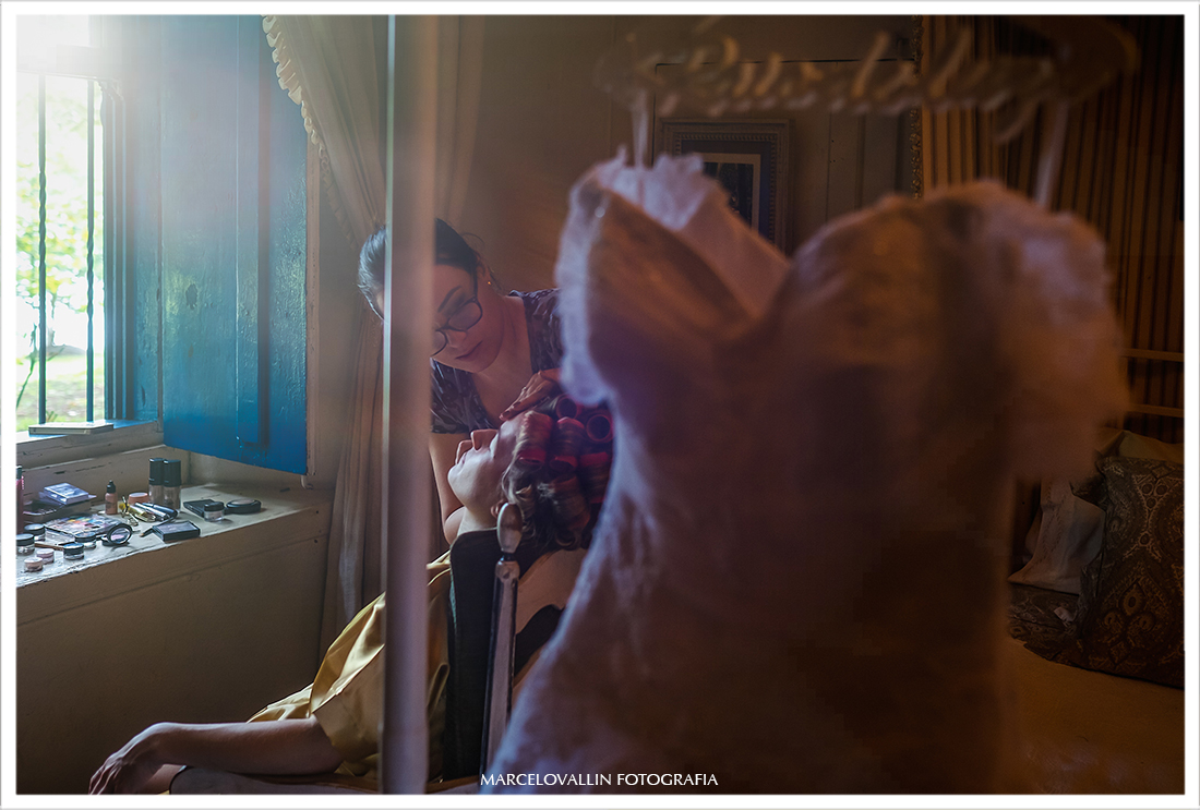 Fotografia de casamento no campo - Making of noiva