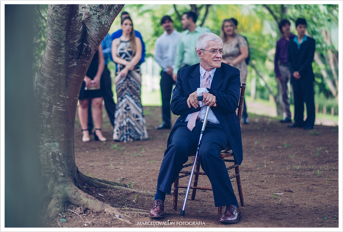Foto do pai da noiva - Casamento no campo SP