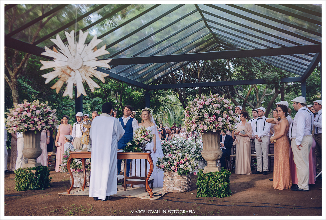 Casamento no campo - cerimonia de casamento