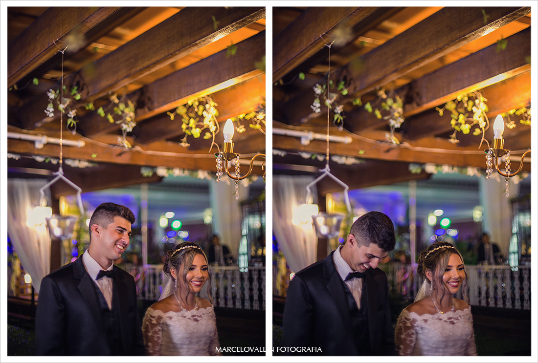 Noivo rindo na Cerimonia de Casamento
