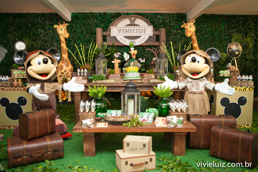 decoração safari do mickey