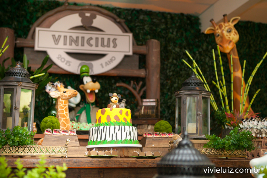 decoração safari do mickey