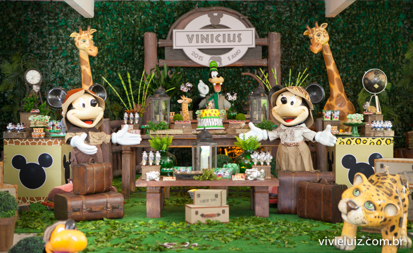 decoração safari do mickey