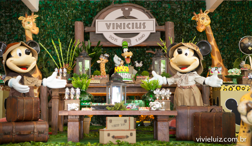 decoração safari do mickey