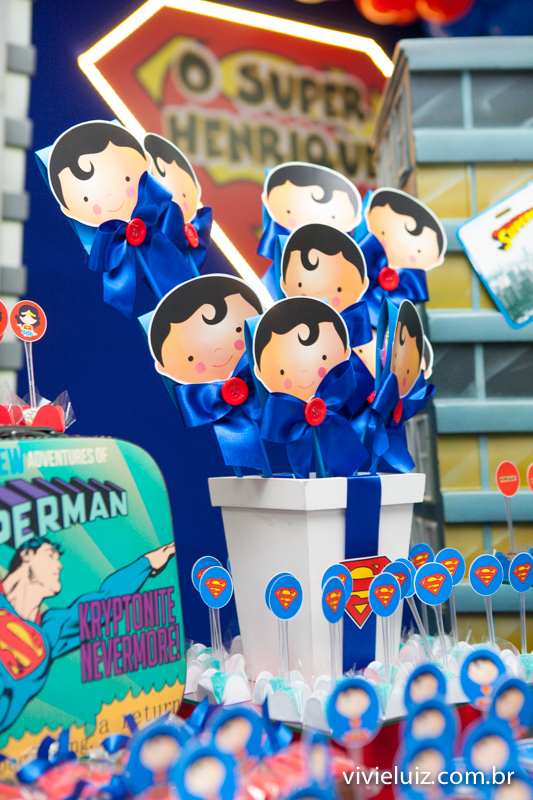 decoração super amigos super homem