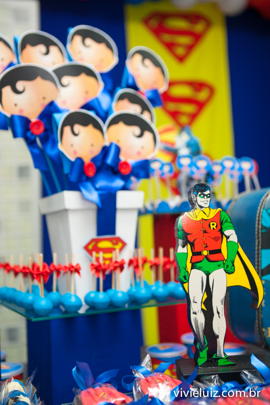 decoração super amigos super homem