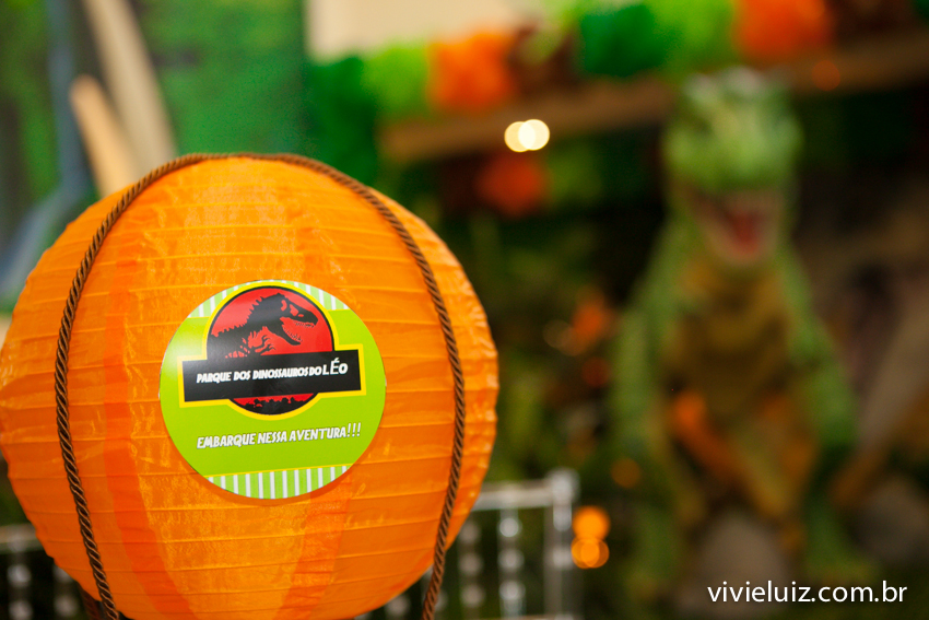 balão do centro de mesa decoração de jurassic park