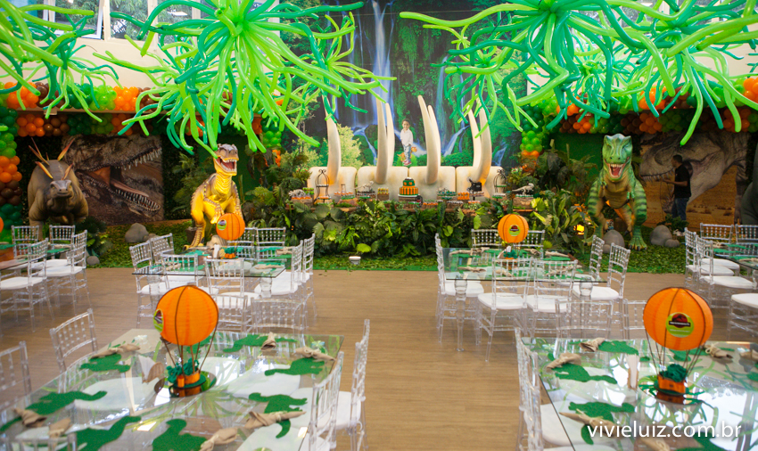 decoração de jurassic park