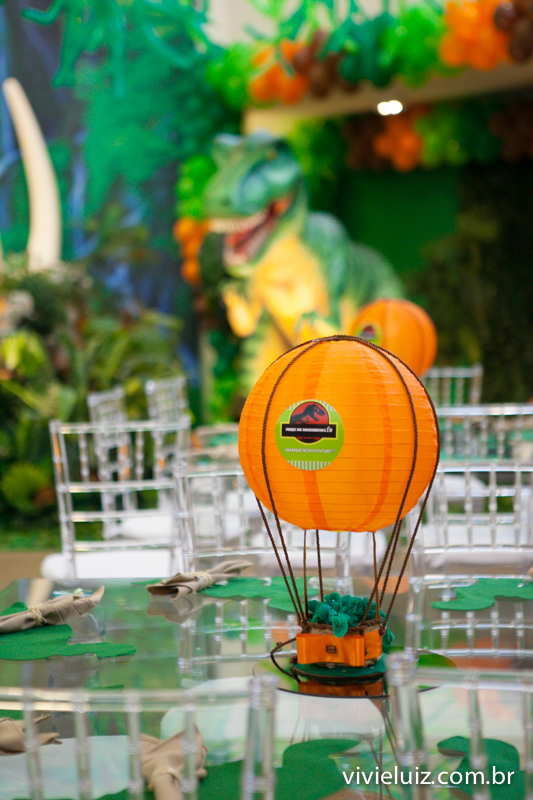 decoração de jurassic park