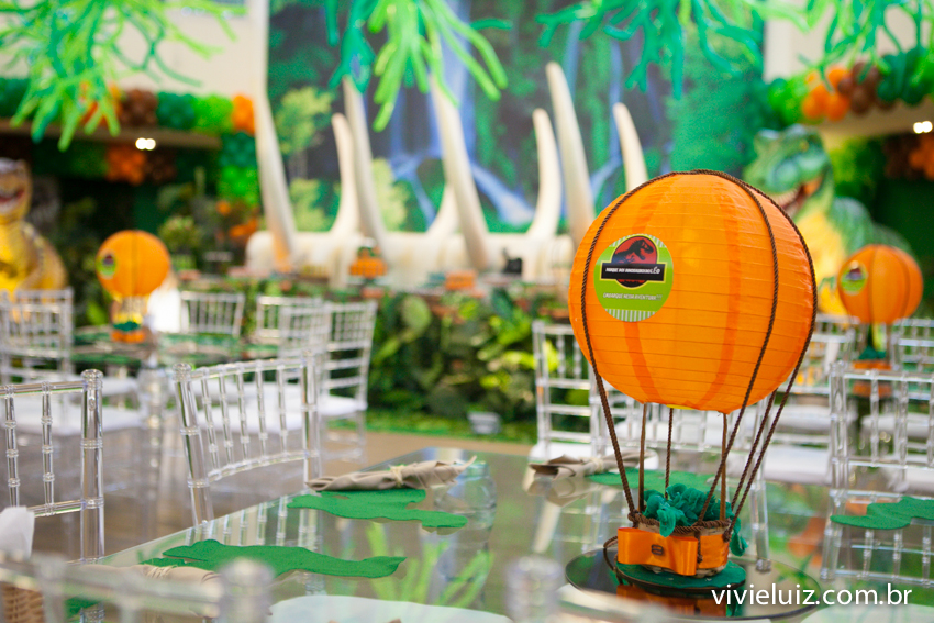 decoração de jurassic park
