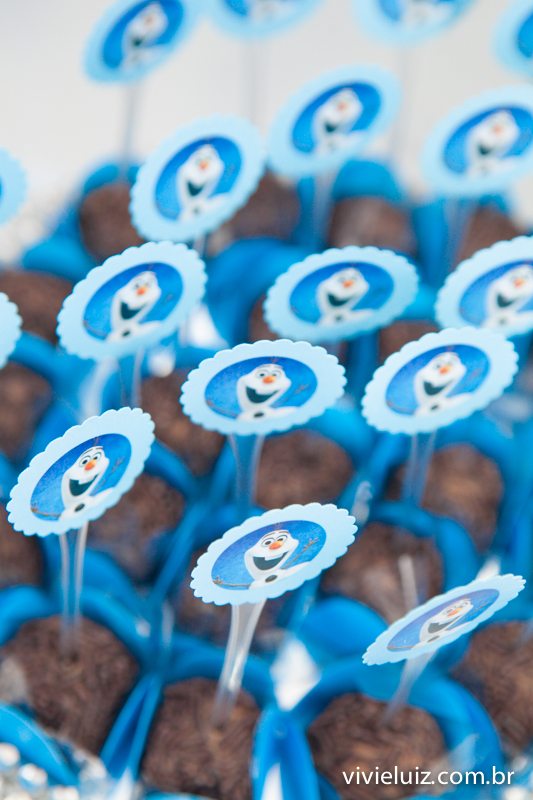 brigadeiro decoração frozen