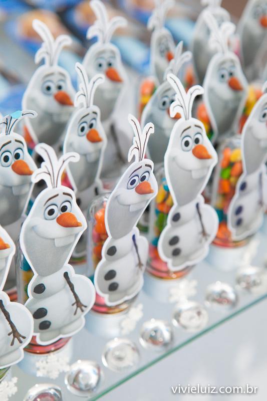 tubetes decoração frozen