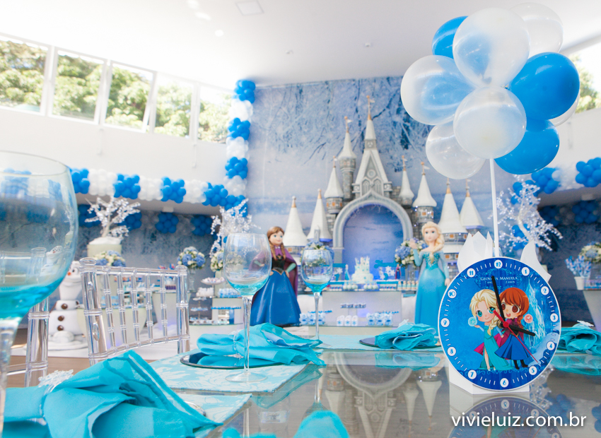 salao decoração frozen