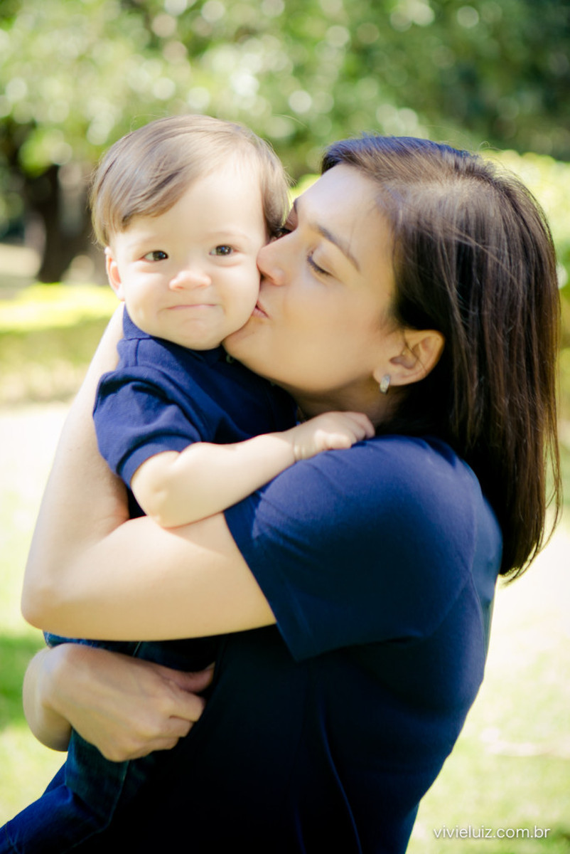 Fotografia de família até embaixo do bloco