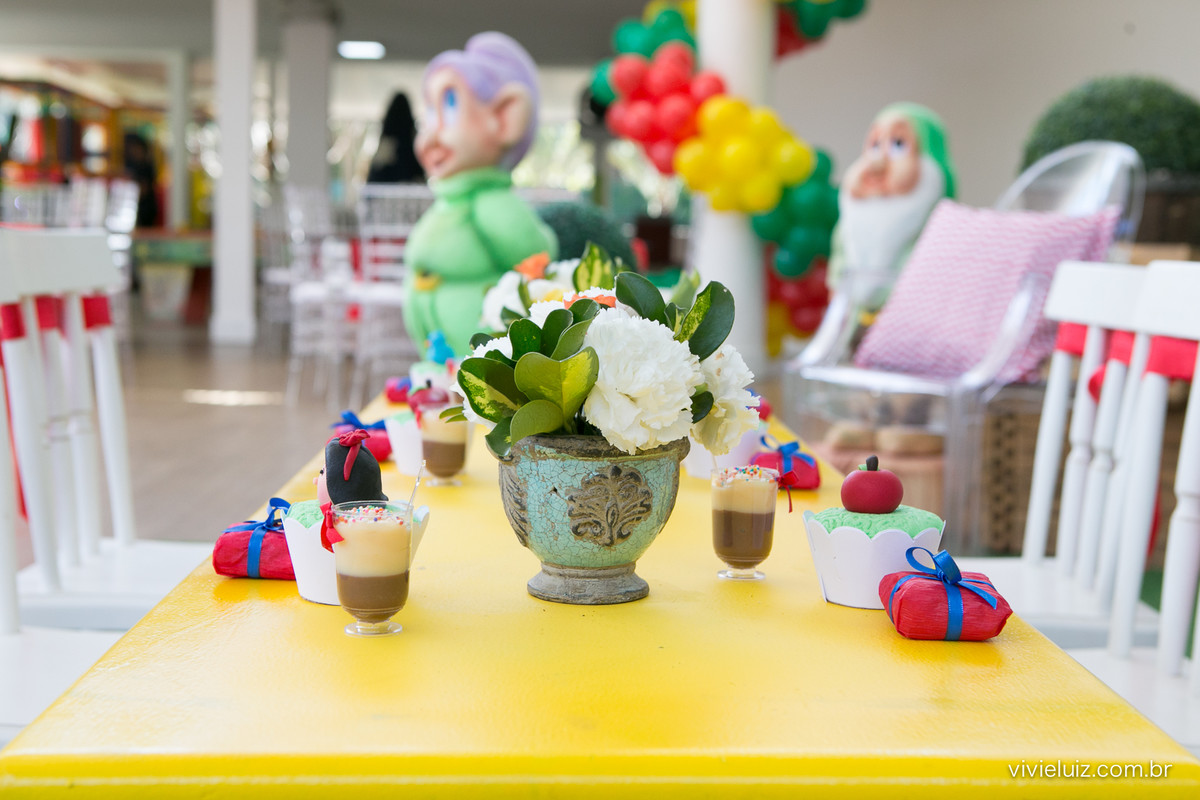 decoracao de festa infantil em brasilia com fotos da vivi e luiz fotografias branca de neve