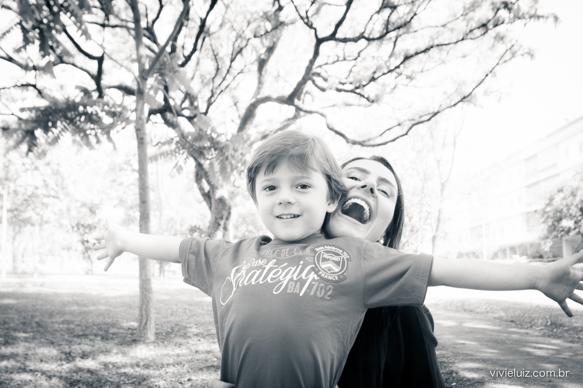 Alegria de mãe filho