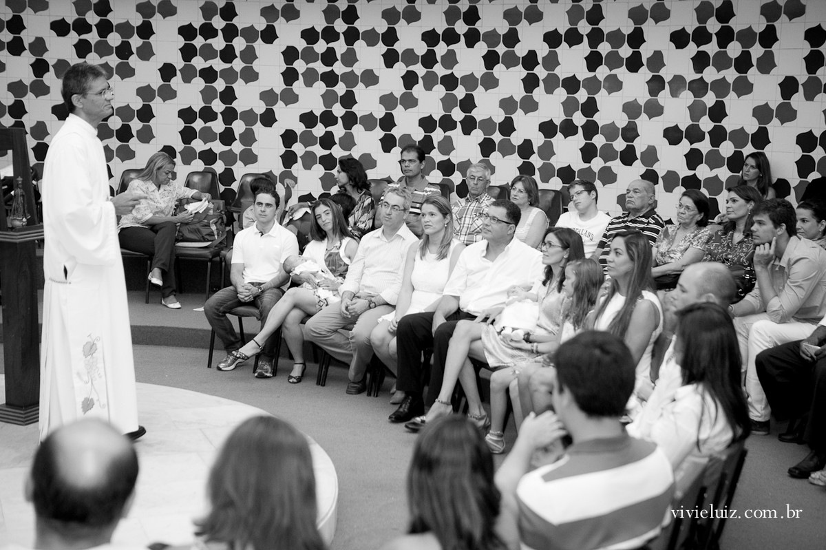 Família No batizado Catedral