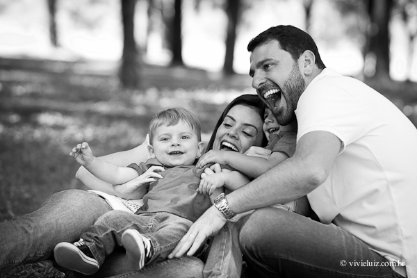 Família se divertindo