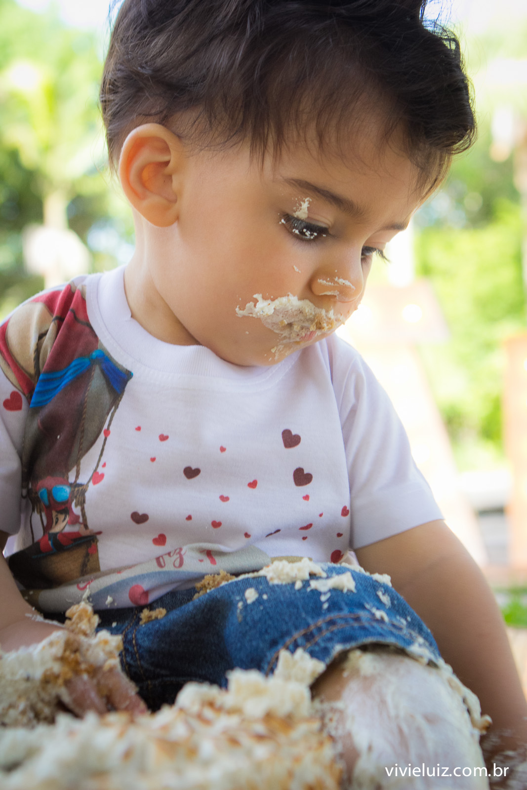 smah the cake com fotos de vivi e luiz fotografias em Brasília