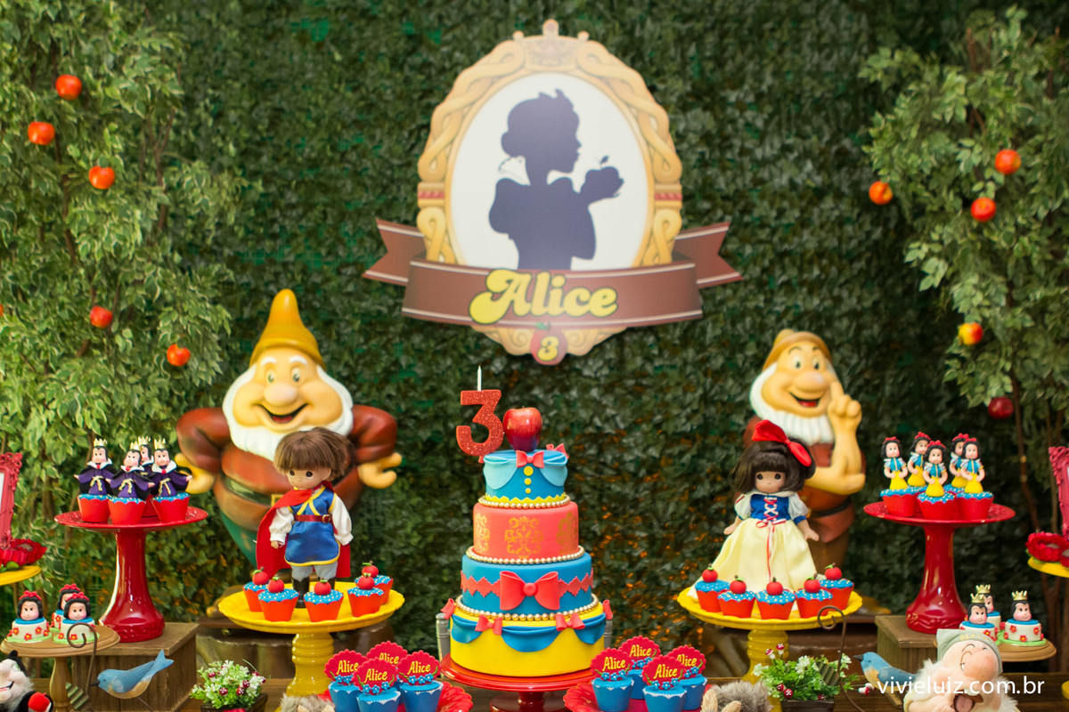 decoracao de branca de neve