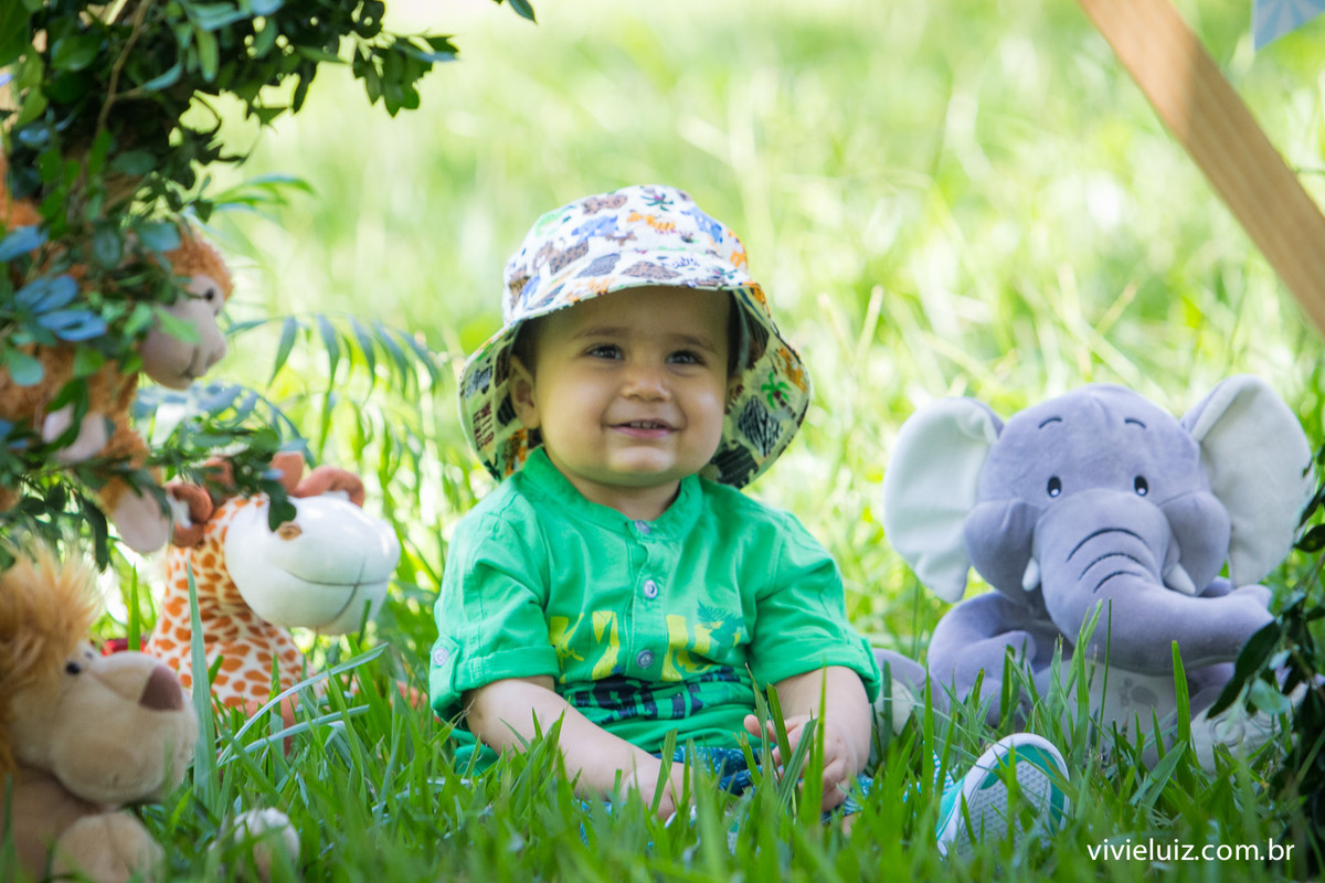 Ensaio fotografico de 1 ano e familia por vivi e luiz fotografias em brasilia tema safari