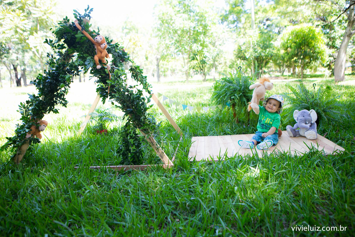 Ensaio fotografico de 1 ano e familia por vivi e luiz fotografias em brasilia tema safari
