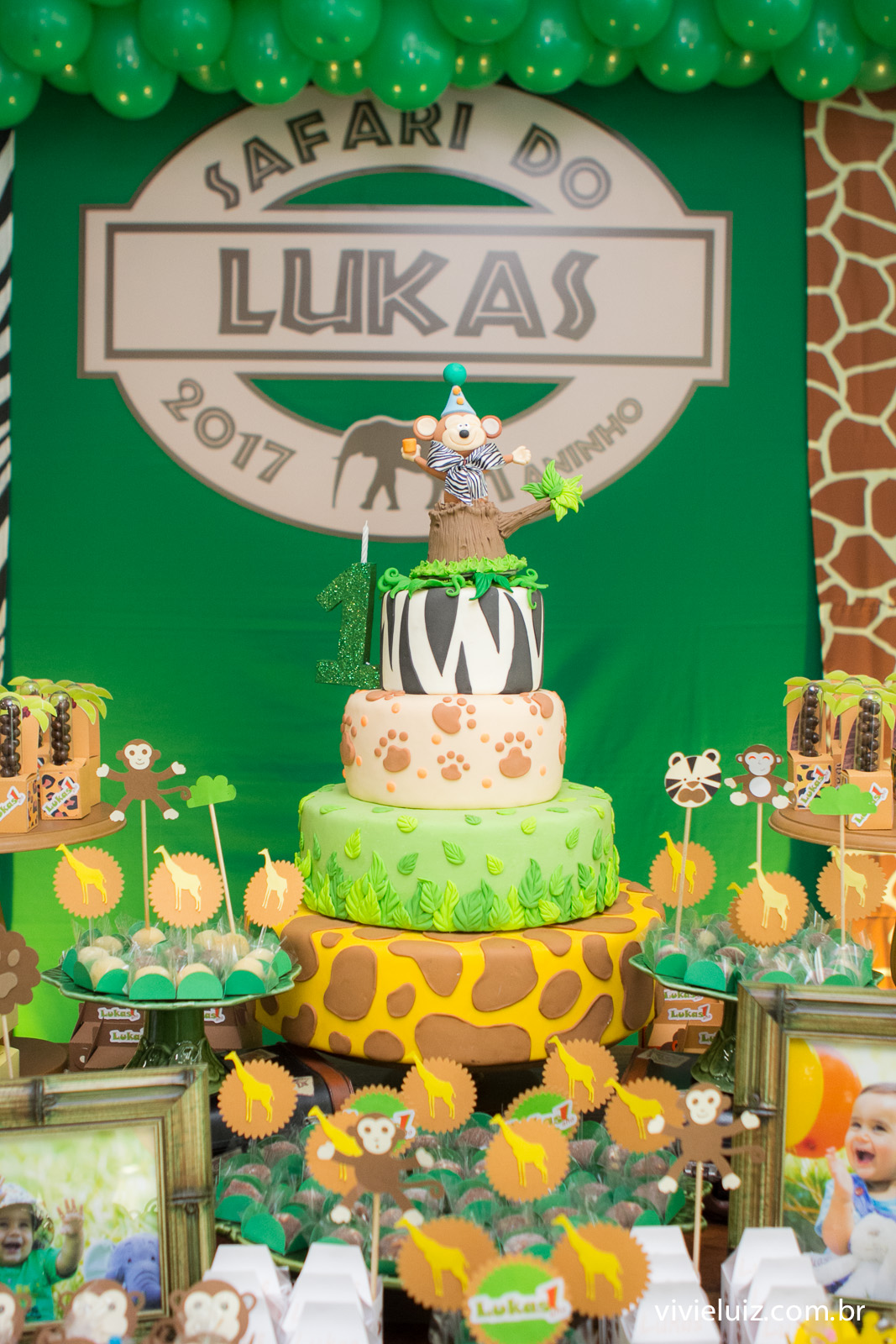 decoracao safari de festa infantil em brasilia com fotos da vivi e luiz fotografias no espaco cata-vento