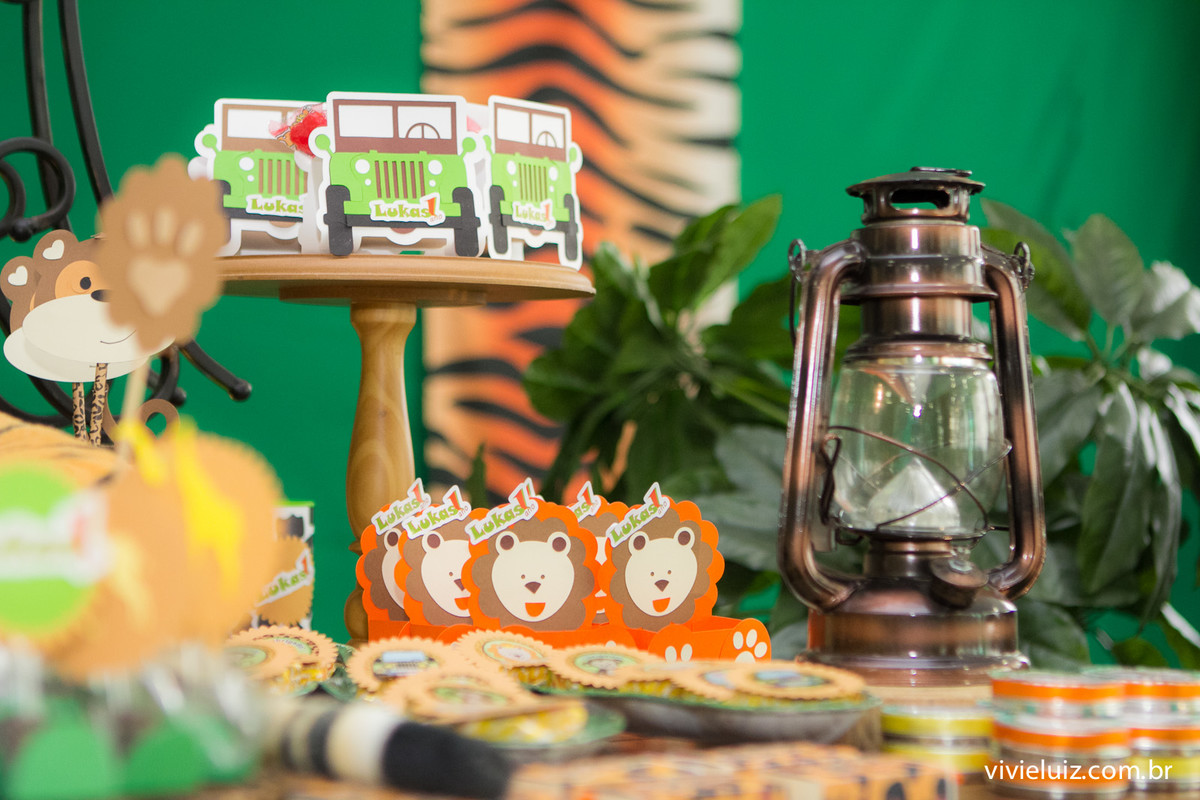 decoracao safari de festa infantil em brasilia com fotos da vivi e luiz fotografias no espaco cata-vento