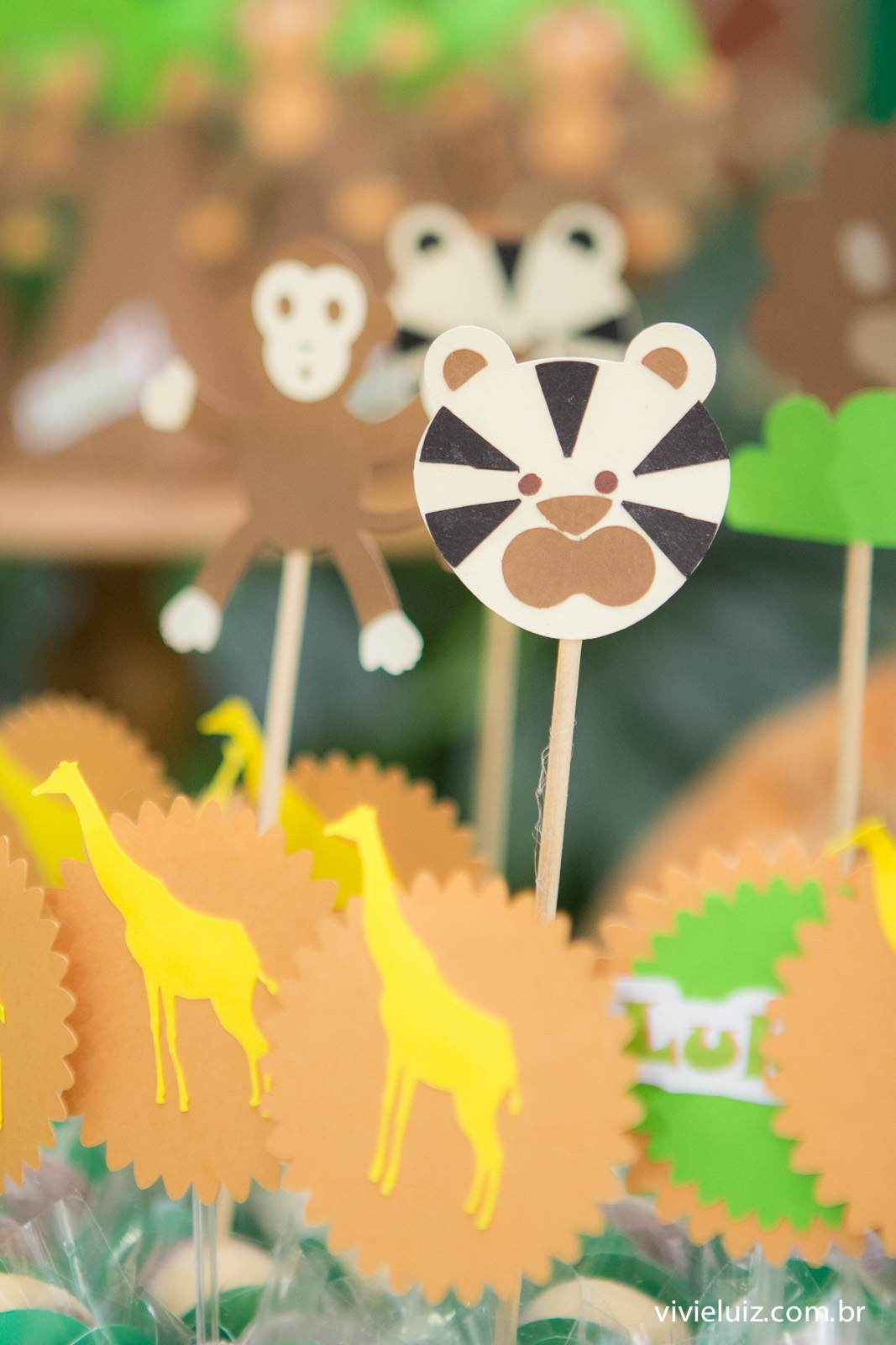 decoracao safari de festa infantil em brasilia com fotos da vivi e luiz fotografias no espaco cata-vento