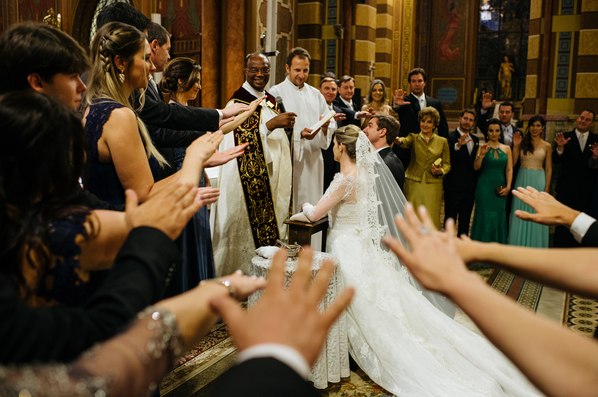 Benção do casal de noivos