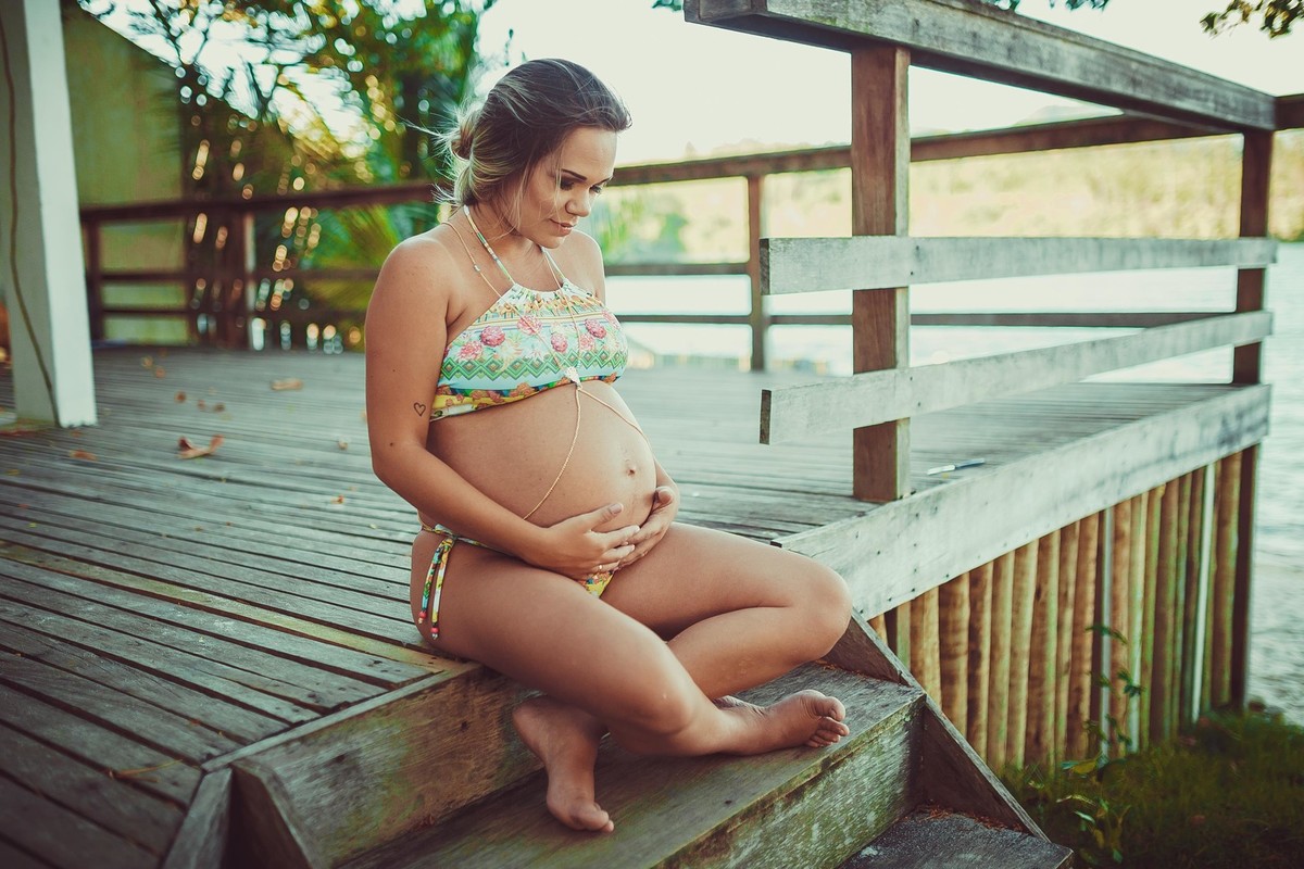 Gestante pregnant ensaio casa home saudável book fotos lingerie roupa leveza bebê gestação Colatina espirito santo neném flavia Daniel neném filho