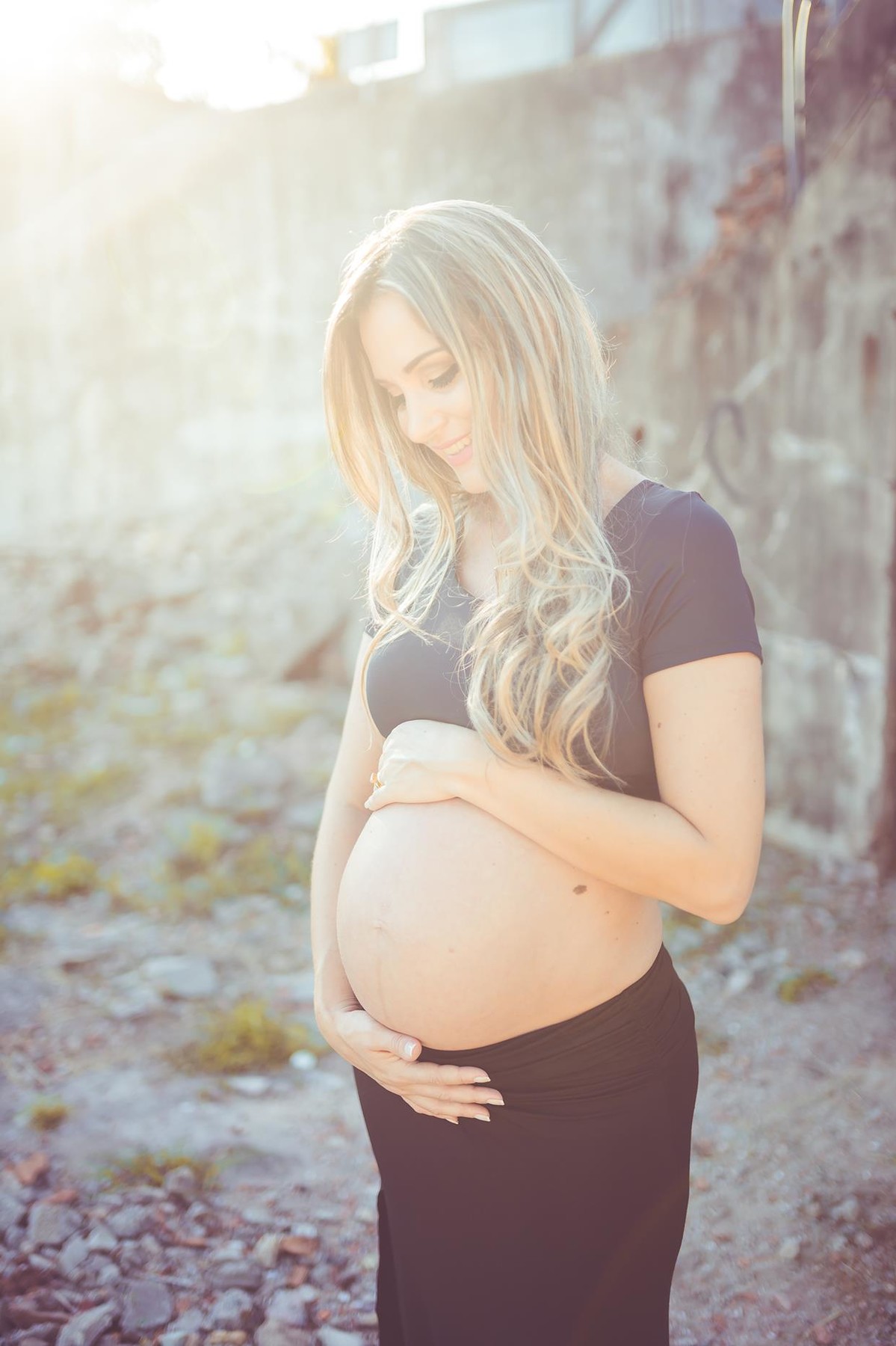 Gestante pregnant ensaio casa home saudável book fotos vitória vila velha roupa leveza bebê gestação neném por sol Golden hour ilha frade neném