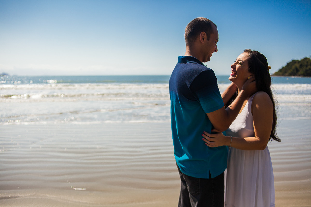 ensaio de casamento na praia