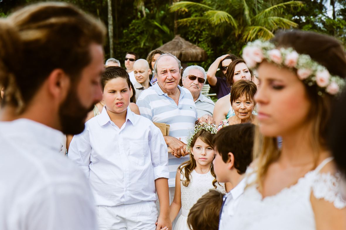 muita emoção no casamento