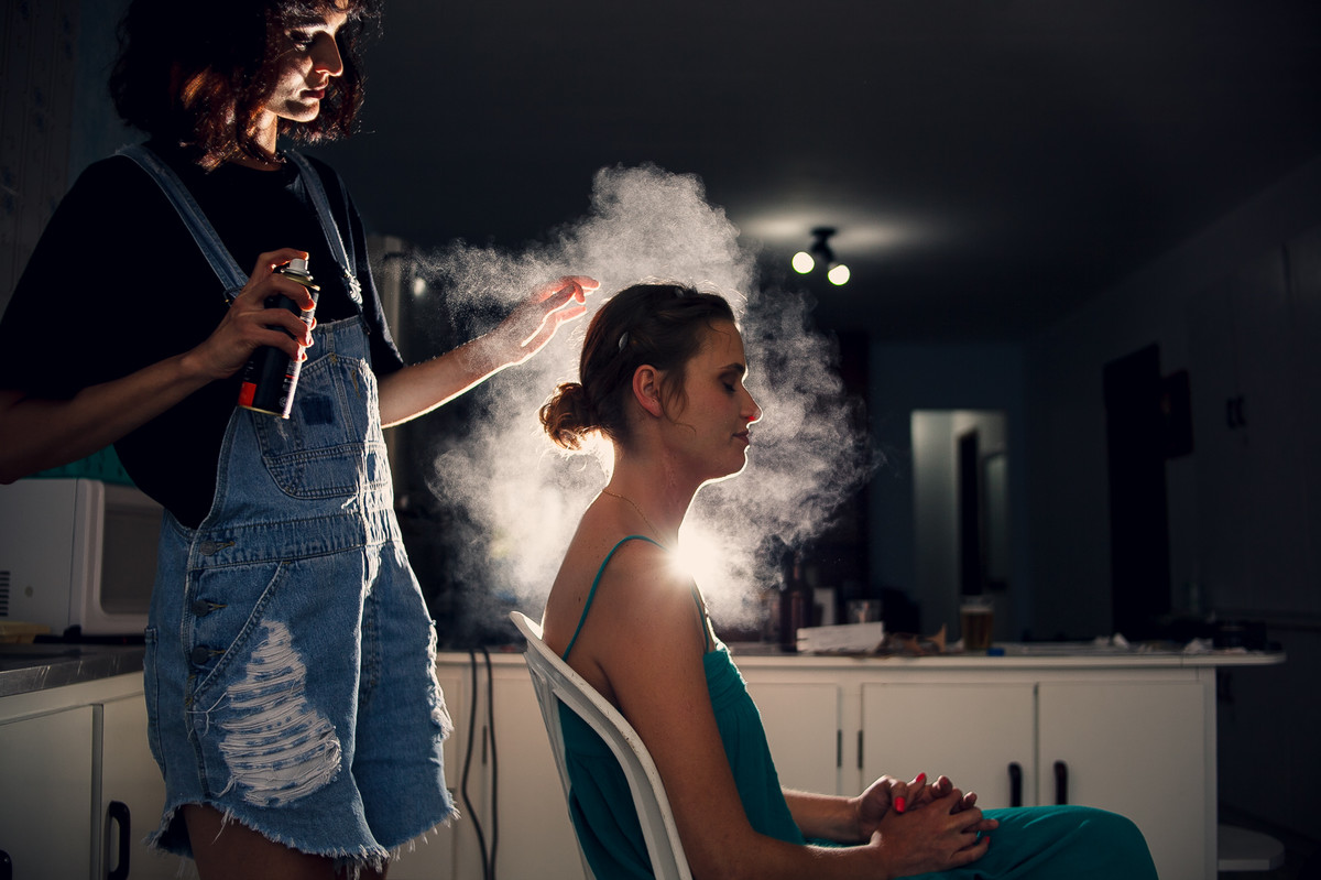 spray frisador para noiva