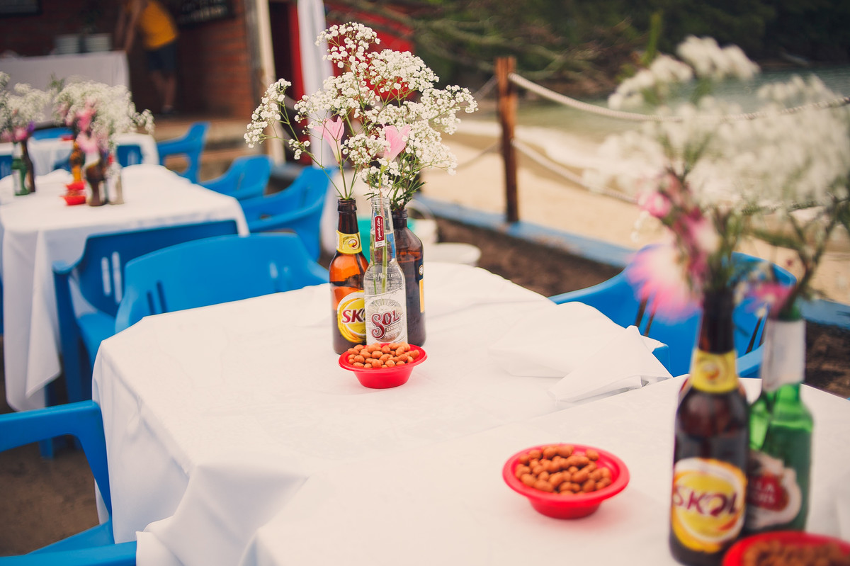 decoração casamento na praia