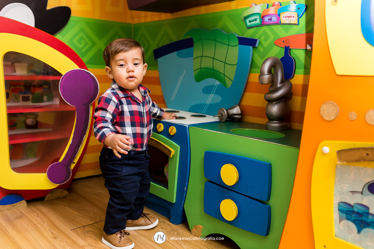 ensaio da criança na festa infantil