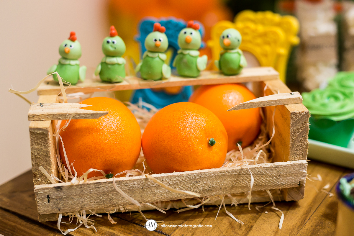 laranjas para decorar festa infantil