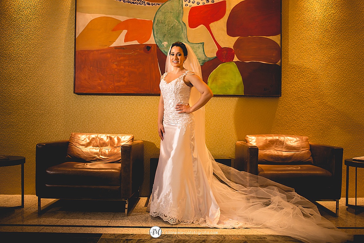 noiva vesta pronta para casar